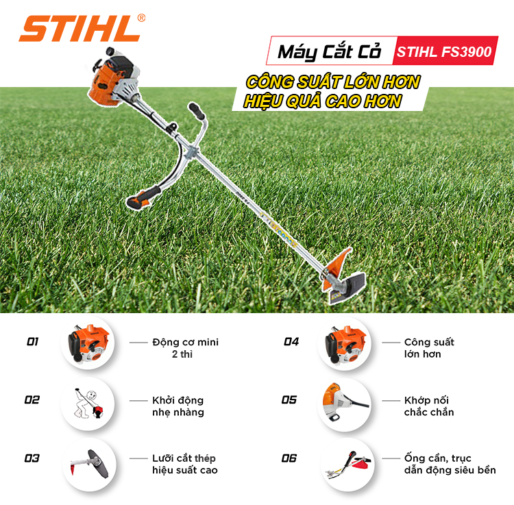 ưu điểm máy cắt cỏ stihl fs3900