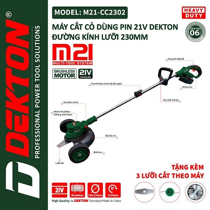 máy cắt cỏ Dekton M21-CC2302